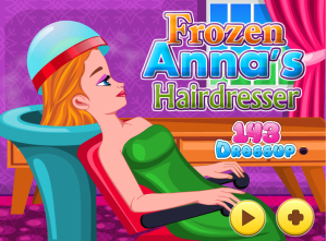 Juegos de Frozen Anna S Hairdresser